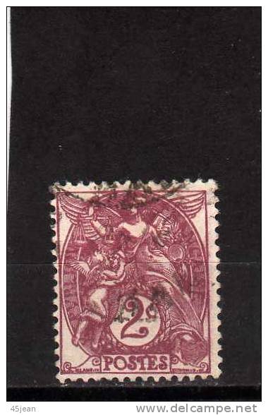 France: 1900,  N° 123 , Brun Lila Foncé, Oblitéré - Used Stamps