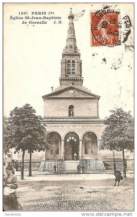 CPA De PARIS - Eglise St-Jean-Baptiste De Grenelle. - Arrondissement: 15