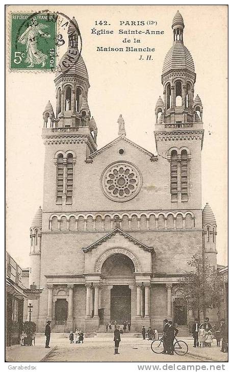 CPA De PARIS - Eglise Sainte-Anne De La Maison Blanche. - Arrondissement: 13