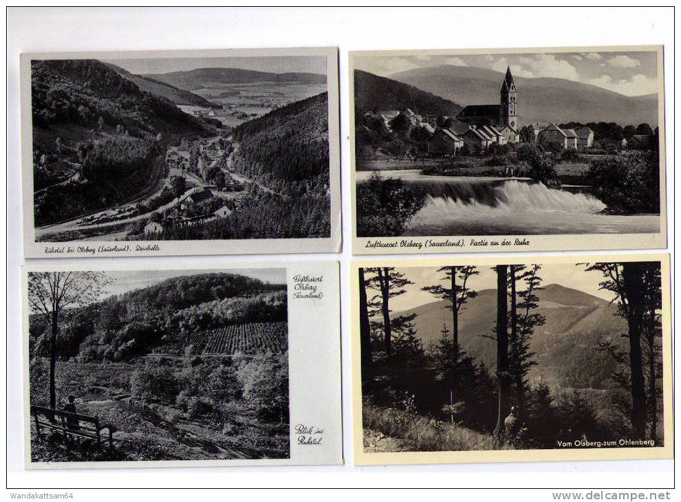 4 AK´s Luftkurort OLSBERG (SAuerland) Topografien Blick Ins Ruhrtal Partie An Der Ruhr Gierskopptal - Brilon