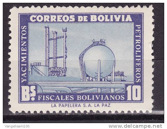 BOLIVIA 1955 Sc#388 Oil Refinery, MNH - Bolivien