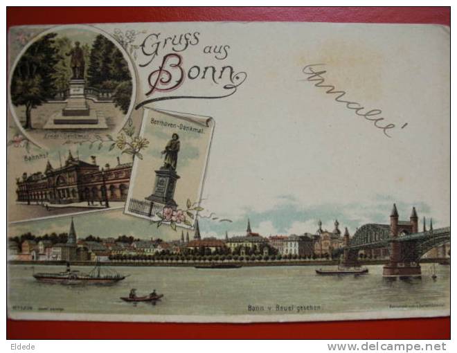 Gruss Aus Bonn Bahnhof 1903 - Bonn