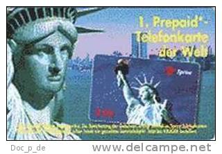 Germany - S 111/93 - USA Sprint - Liberty - New York - Phonecard On Phonecard - S-Series : Sportelli Con Pubblicità Di Terzi