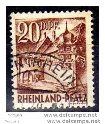 Lote 5 Sellos RHEINLAND PFALZ , Ocup Francesa, Num 11, 15, 23, 33, 37 º/* - Renania-Palatinado