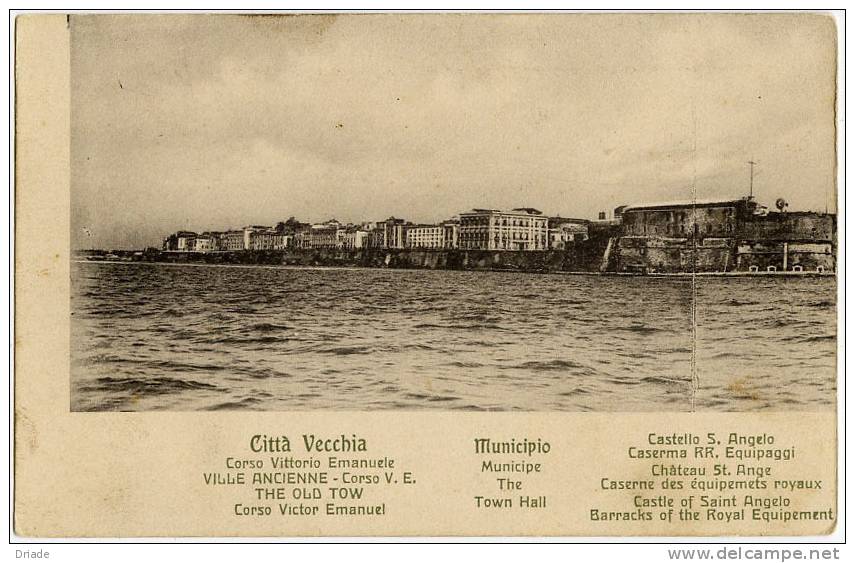 CARTOLINA PUBBLICITA CIVITAVECCHIA ROMA - Civitavecchia