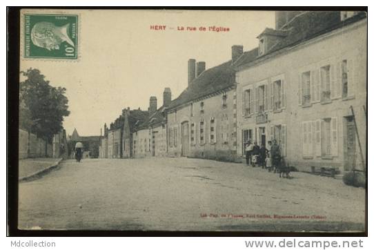 89 HERY La Rue De L'Eglise - Hery