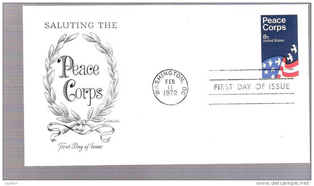 FDC Peace Corps 1972 Scott # 1447 - 1971-1980