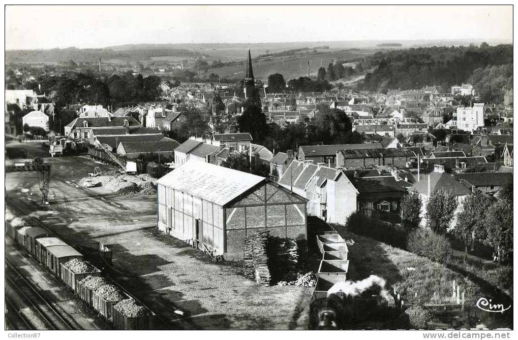 60 - OISE - MERU - VUE AERIENNE - LA GARE - TRAIN - CHEMIN De FER - Meru