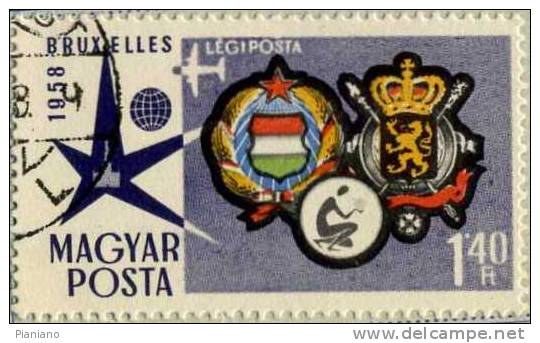 PIA - UNG. - 1958 : Exposition De Bruxelles - (Yv P.A. 202) - Used Stamps