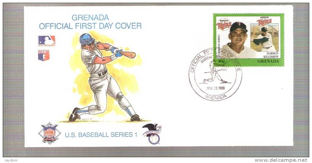 FDC Grenada - Harmon Killebrew - Minnesota Twins 1988 - Honkbal