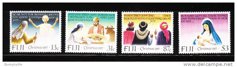 Fiji 1997 Christmas Angel Shepherd Birth Of Jesus MNH - Fiji (1970-...)