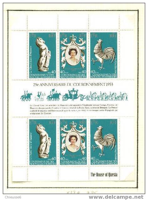 Nelle Hébrides **  N° 537A  -  25éme An. Du Cour. De Sa Majesté Elisabeth II - Other & Unclassified