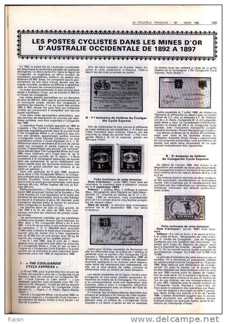 La Philatélie Française N°381 Mars 1986 Organe Officiel TBE - French (from 1941)