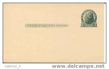 USA Postal Card 1 C GreenThomas Jeffersson Preprinted On Back  THE THOMAS K YOUNG BIBLE CLASS - Other & Unclassified