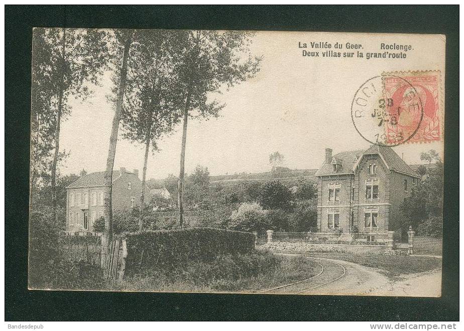 Belgique - Roclenge - Vallée De Geer - Deux Villas Sur La Grand' Route (Lib. OLYFF) - Geer