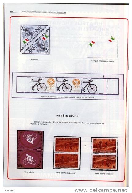 La Philatélie Française N°410-411 Août-Septembre 1988 Organe Officiel  TBE