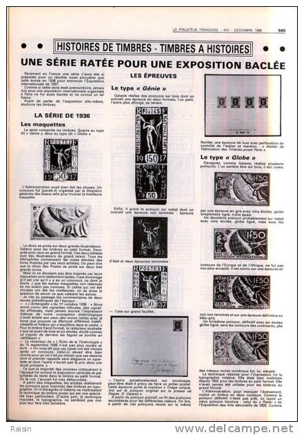 La Philatélie Française N°414 31 Décembre 1988 Organe Officiel  TBE - Francés (desde 1941)