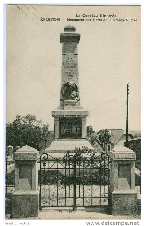 EGLETONS - Monument Aux Morts De La Grande Guerre - Egletons