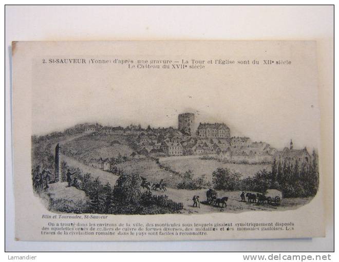 CPA - 89 - SAINT SAUVEUR En PUISAYE - Gravure - Saint Sauveur En Puisaye