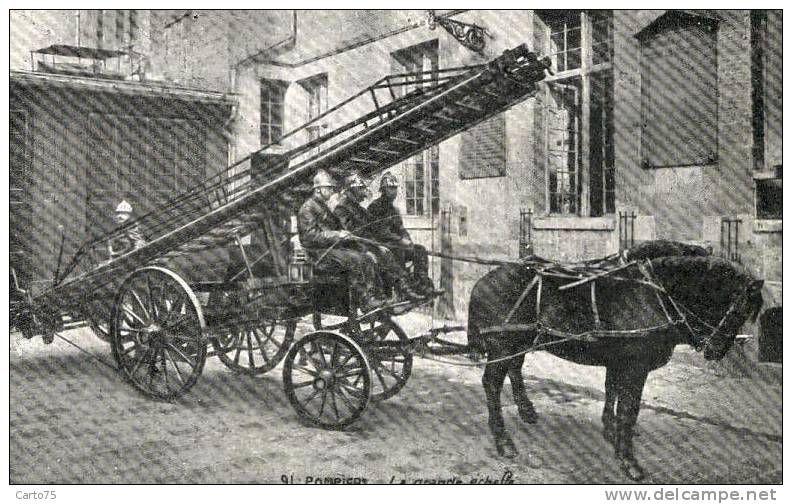 Métiers - Pompiers - Attelage - Sapeurs-Pompiers