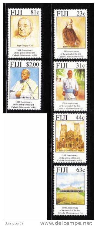 Fiji 1994 First Catholic Missionaries In Fiji Pope 150th Anniversary MNH - Fidji (1970-...)