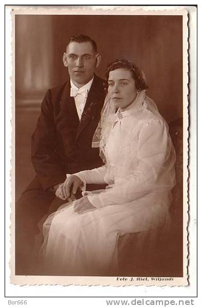 GOOD OLD ESTONIA Postcard - Wedding - Marriages