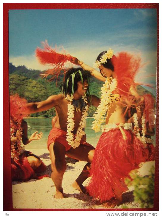 TAHITI -  TAMURE DANCE . - Polynésie Française