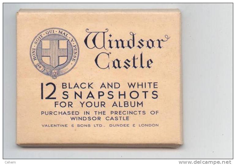 UNITED KINGDOM ANGLETERRE ENGLAND WINDSOR CASTLE ENVELOPPE CARNET DE 12 PETITES PHOTOS - Windsor Castle