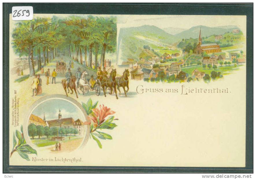 GRUSS AUS LIEHRENTHAL  - LITHO - TB - Bad Schandau