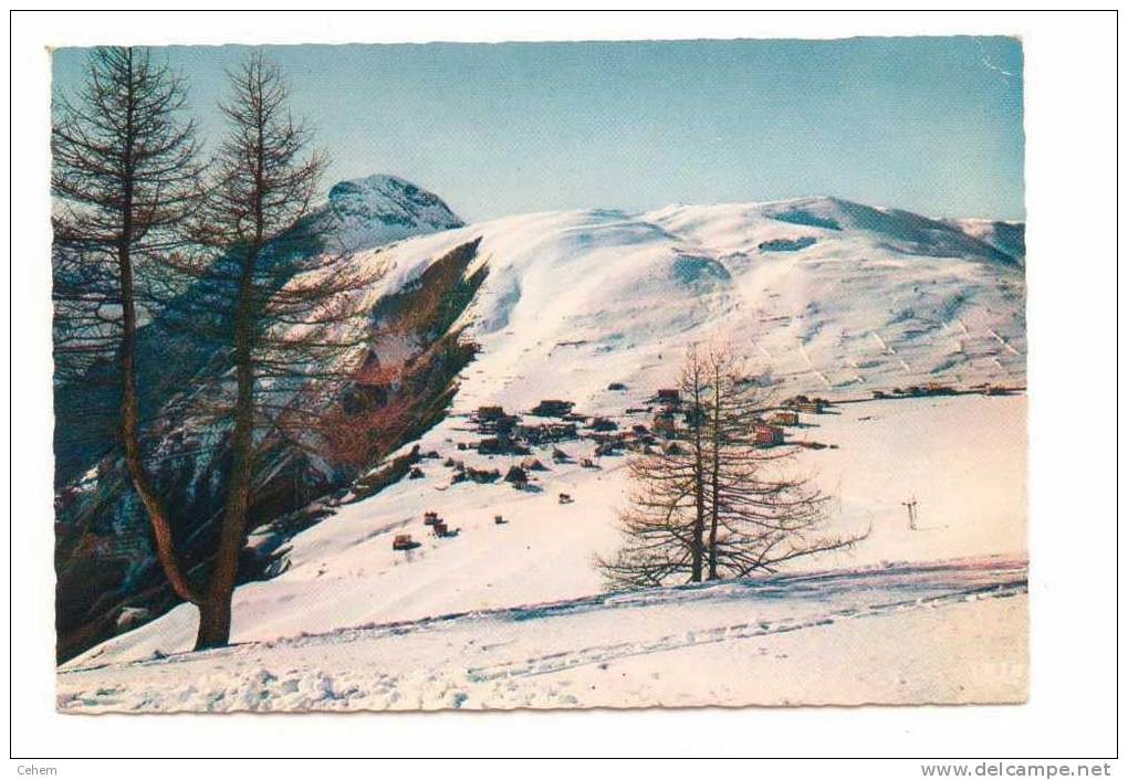 LES DEUX ALPES 38 VUE GENERALE SE L'ALPE DE VENOSC ET LES PISTES DE PIED MOUTET ISERE - Vénosc