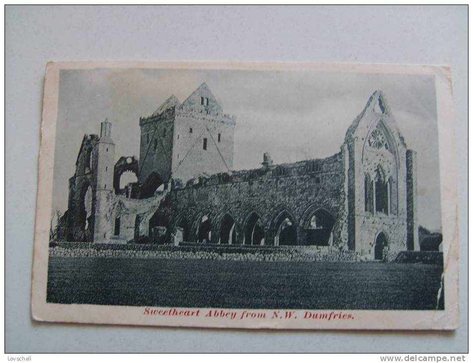 Sweetheart Abbey From N.W. -  Dumfries. - Dumfriesshire