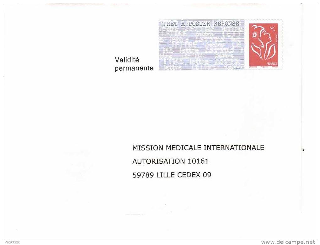 REPIQUAGE LAMOUCHE /PAP-réponse 10161 / Mission Médicale Internationale N° 06 P 474 /Petit Format Non Circulé/lot D - PAP: Aufdrucke/Lamouche