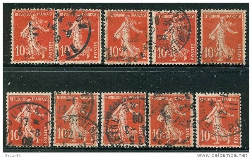 ● FRANCIA  -  III  Rep. - 1907  -  N.  138  Usati  -  Lotto  199 - Used Stamps