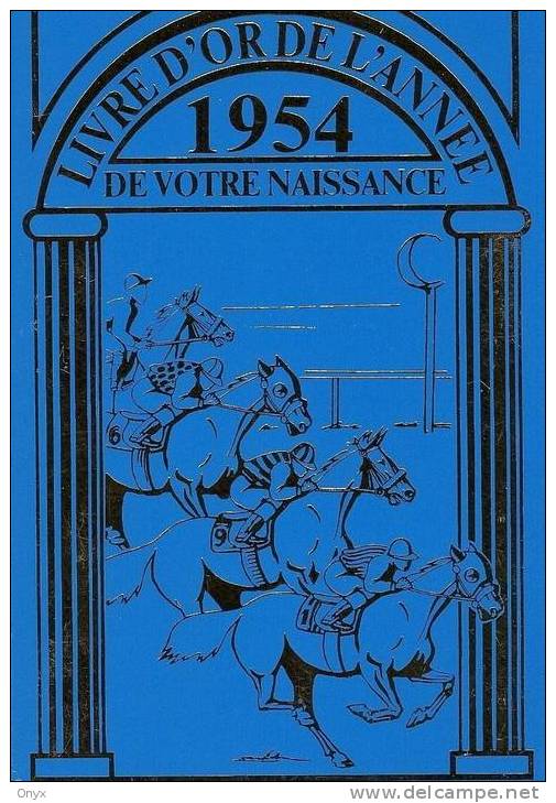 FÊTE - CARTE DE L'ANNEE DE VOTRE NAISSANCE - 1954 + ENVELOPPE - Geboorte