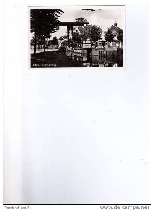 Ak Von EDAM, Hakkelaarsbrug Belebt VAN Leer´s Fotodrukind N. V. Echte Fotografie 754; No. 23. - Edam