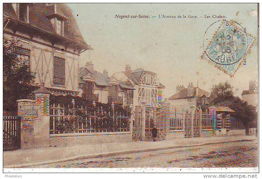 NOGENT   AV DE LA GARE  1905 - Nogent-sur-Seine