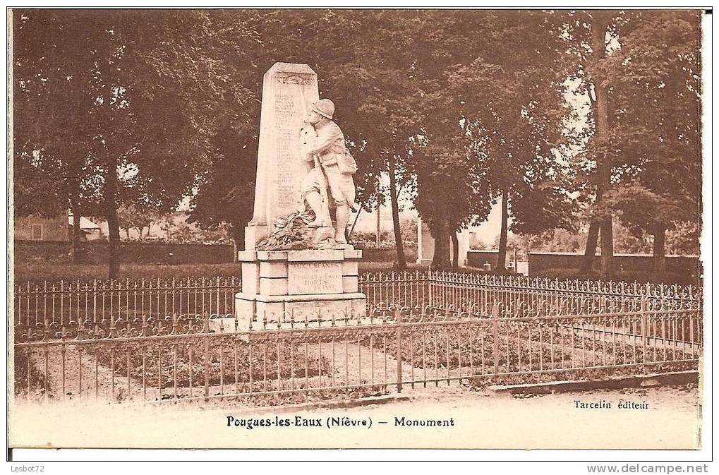 Cpa, Pougues-les-Eaux (Nièvre), Monument - Pougues Les Eaux