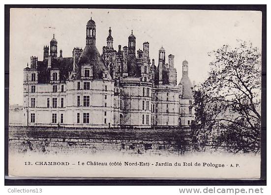 LOIR ET CHER - Chambord - Le Château - Jardin Du Roi De Pologne - Chambord