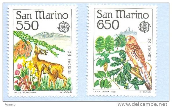 San Marino - Europa 86: Protezione Della Natura. - Nuovi