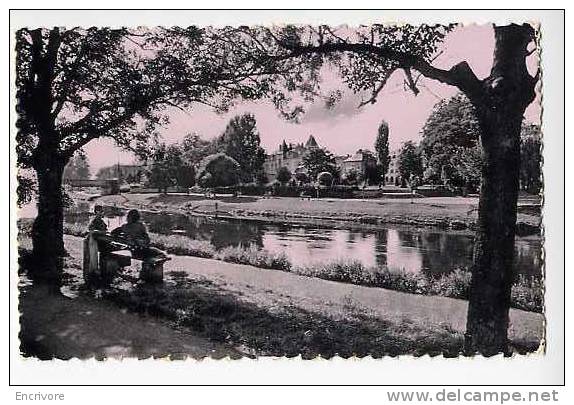 Cpsm DIEKIRCH Au Bord De La Sure -promeneur Sur Banc - Nels Schack - Diekirch