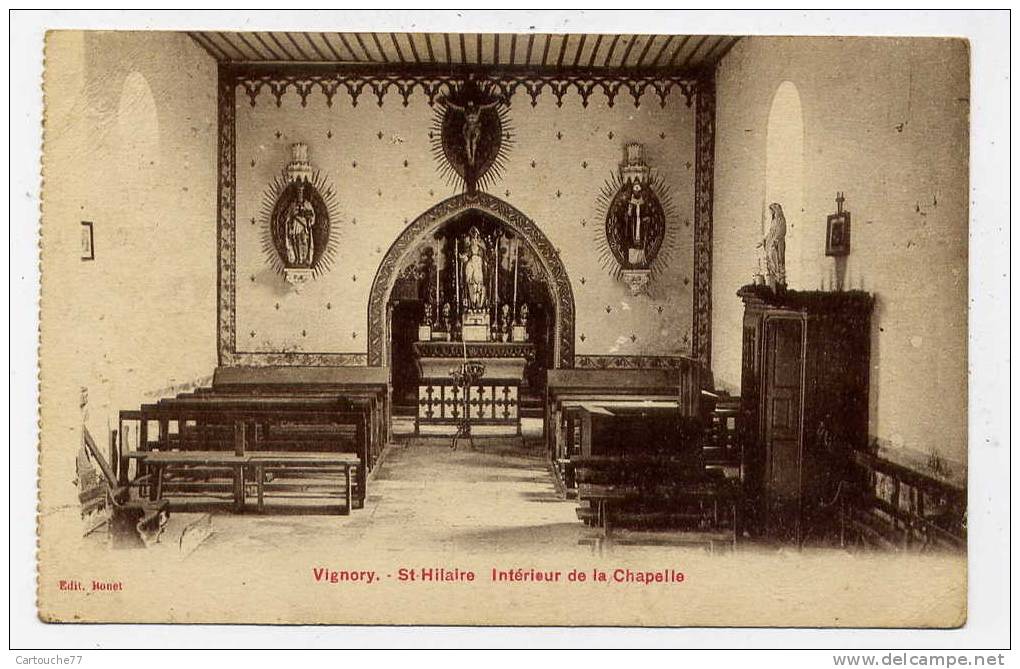 P4 - VIGNORY - SAINT-HILAIRE - Intérieur De La Chapelle - Vignory