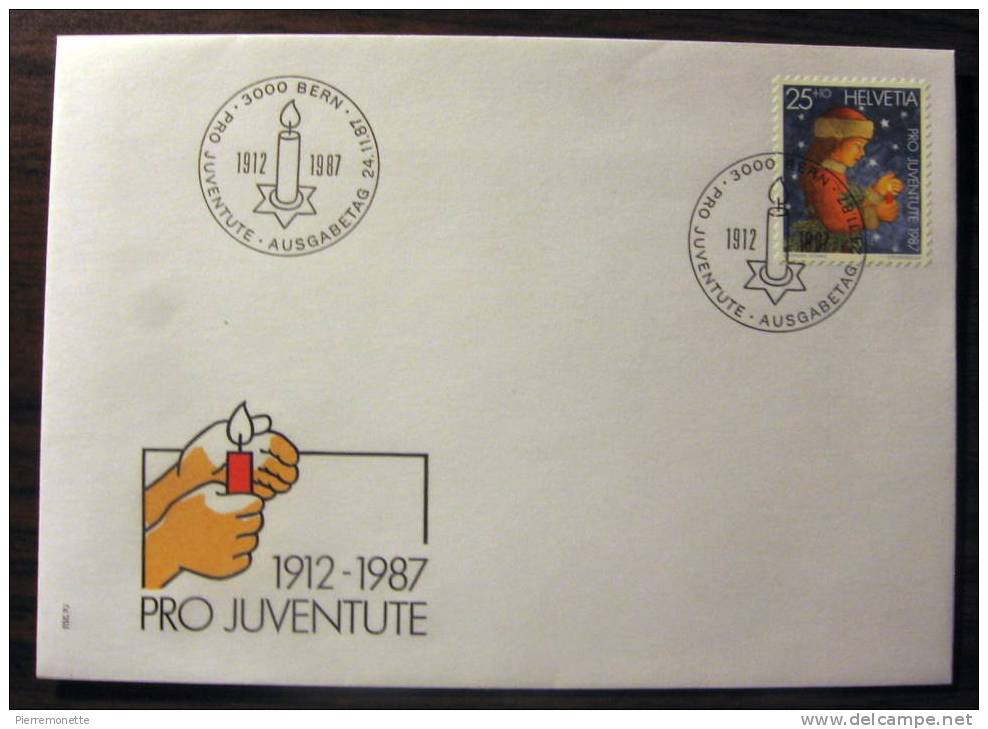 Suisse 1987, B536, Pro Juventute-Enfance-Enveloppe-FDC, O - Briefe U. Dokumente