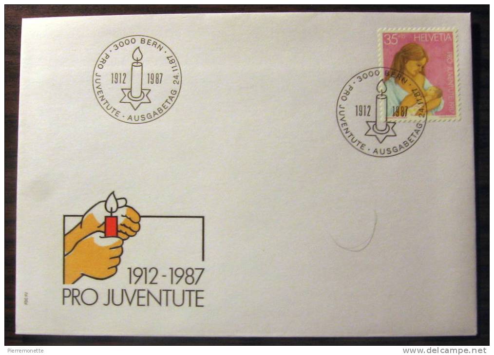 Suisse 1987, B537, Pro Juventute-Enfance-Enveloppe-FDC, O - Briefe U. Dokumente