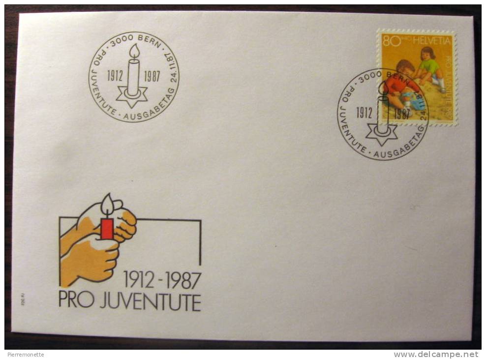 Suisse 1987, B538, Pro Juventute-Enfance-Enveloppe-FDC, O - Briefe U. Dokumente