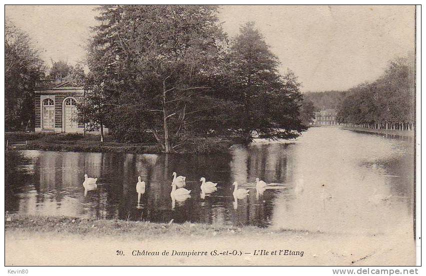 78 Château De DAMPIERRE L'Ile Et L'Etang + Cygnes + - Dampierre En Yvelines