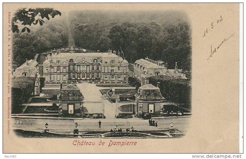 78 Château De DAMPIERRE Cpa Animée - Dampierre En Yvelines