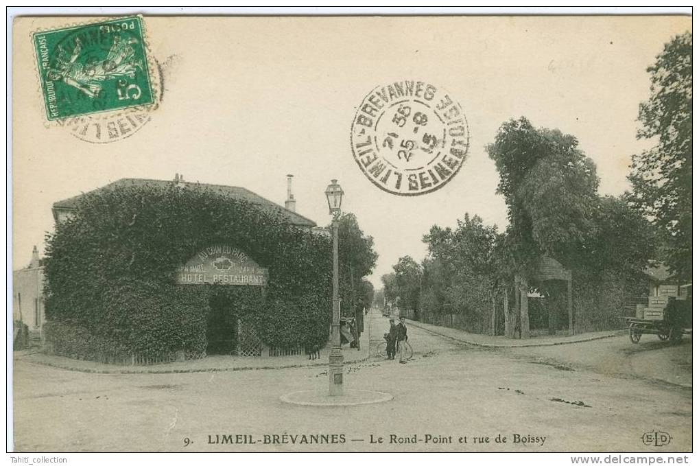 LIMEIL-BREVANNES - Le Rond-Point Et Rue De Boissy - Limeil Brevannes