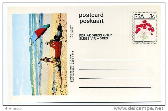 ENTIER POSTAL / STATIONERY RSA PLAGE PARASOL FAMILLE MER - Hôtellerie - Horeca