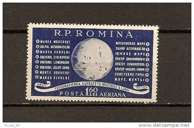 Timbre(s) Neuf(s) De Roumanie,  Photo De La Partie Invisible De La Lune Depuis Lunik III, Poste Aérienne - Unused Stamps