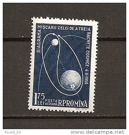 Timbre(s) Neuf(s) De Roumanie,  Trajectoire De La Fusée Lunaire, Poste Aérienne - Unused Stamps